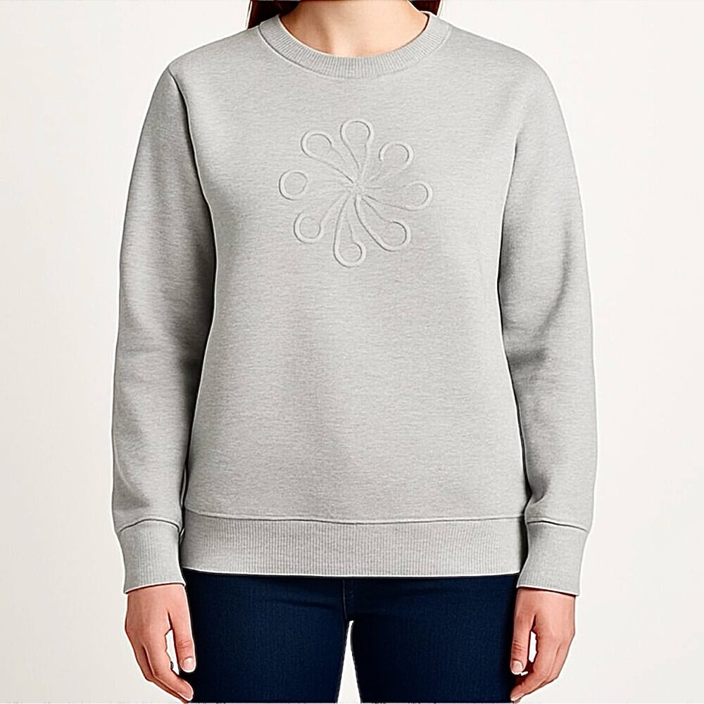Gray Hershey Park Embossed Unisex Sweater